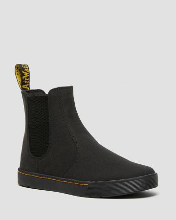 Dr Martens Tempesta Men's Canvas Casual Ankelstøvler Herre Sort | DK 453WNB